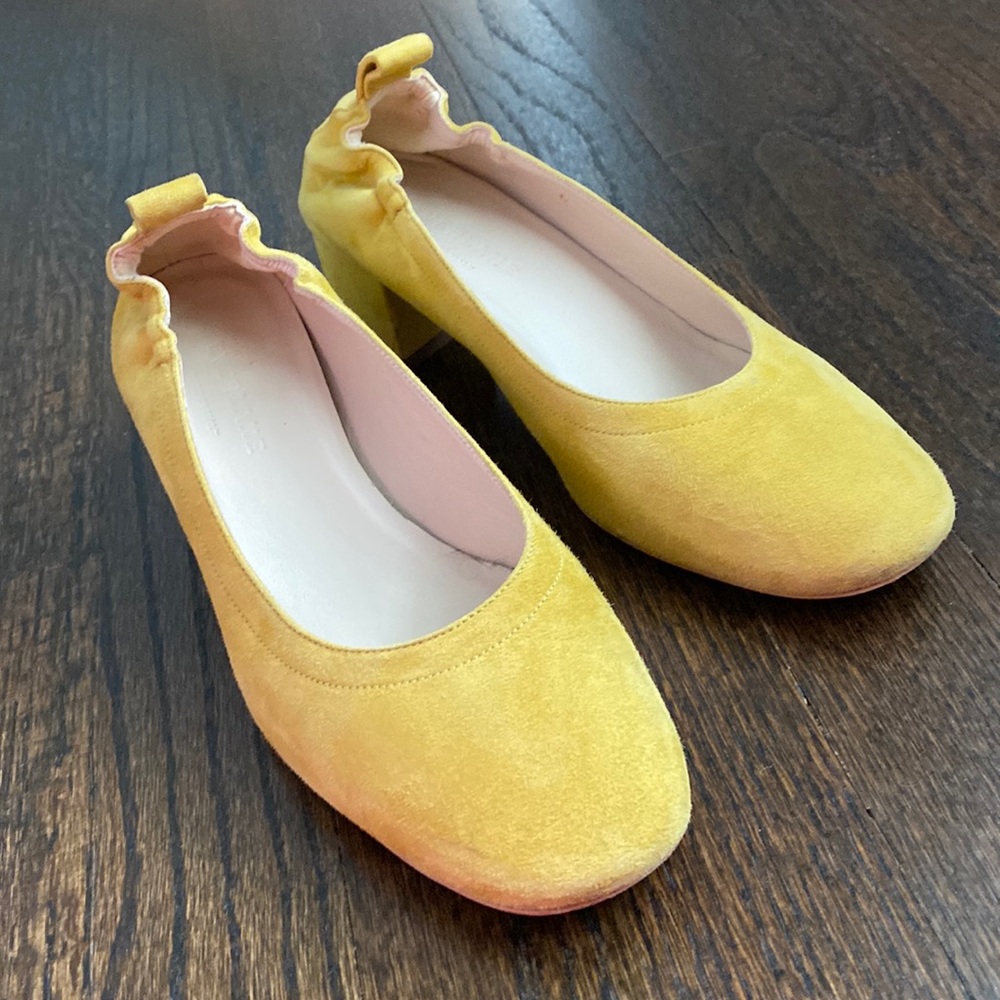 Everlane day heel in citron size 6